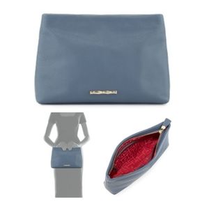 NWOT Elaine Turner Drew Leather Clutch Bag